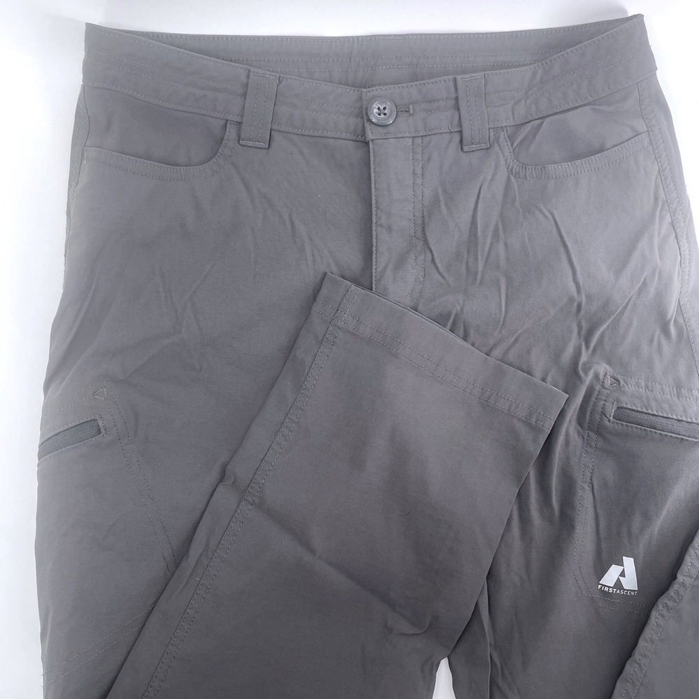 Eddie Bauer First Ascent Gray Cargo Pants 10 Hiking Outdoor Tech outdoor active - Picture 2 of 8